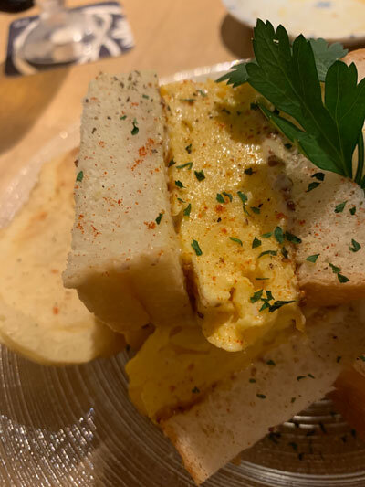 加古川 小料理酒房 みやもと タマゴサンド