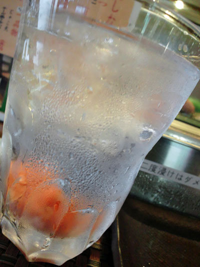 垂水 立呑み くいくい 焼酎梅割り
