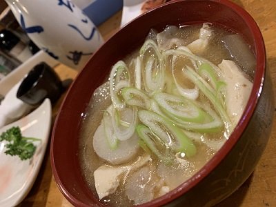 花巻 お食事処 楽らく 芋煮汁