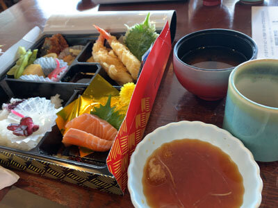 明石 江井ヶ島 酒館 お弁当 海老天ぷら