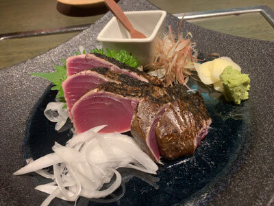 姫路　魚町　土佐料理　よさこい　カツオたたき塩