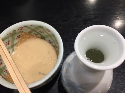 姫路 石挽きそば 御座候 熱燗
