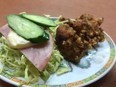 尼崎 立花 中華 山水飯店 唐揚げ