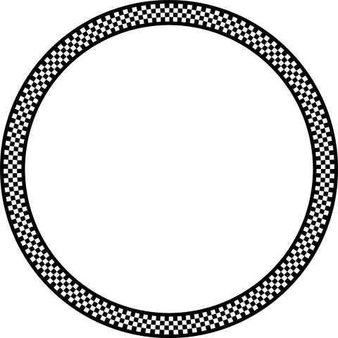 背景屋の円形装飾枠（市松模様）015