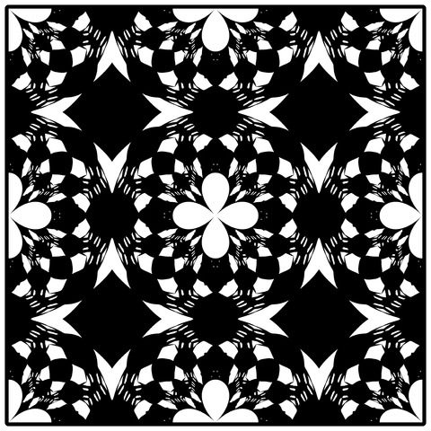 背景屋のタイルの模様（枠有り）004