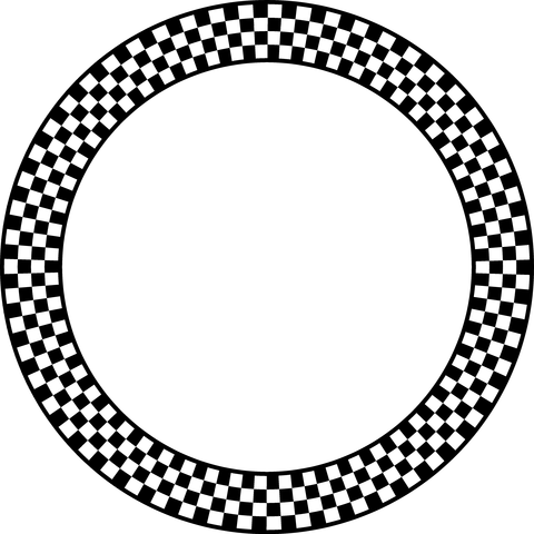 背景屋の円形装飾枠（市松模様）016