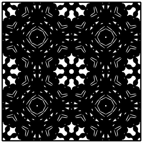 背景屋のタイルの模様（枠有り）015