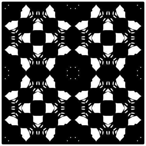 背景屋のタイルの模様（枠有り）013