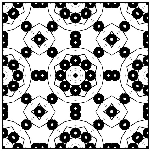 背景屋のタイルの模様（枠有り）014