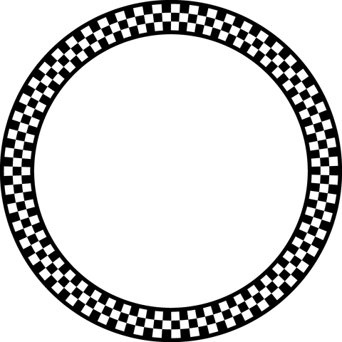 背景屋の円形装飾枠（市松模様）014
