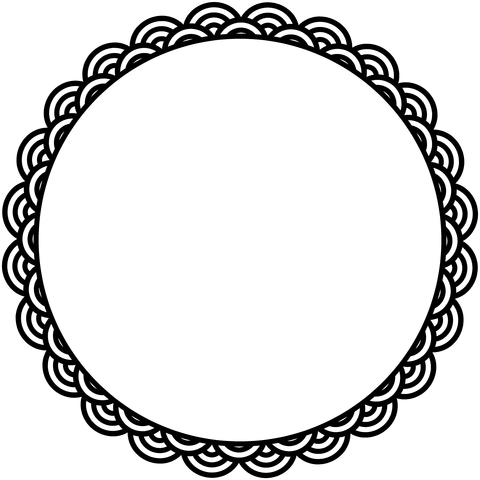 背景屋の円形装飾枠（青海波）001