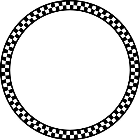 背景屋の円形装飾枠（市松模様）011