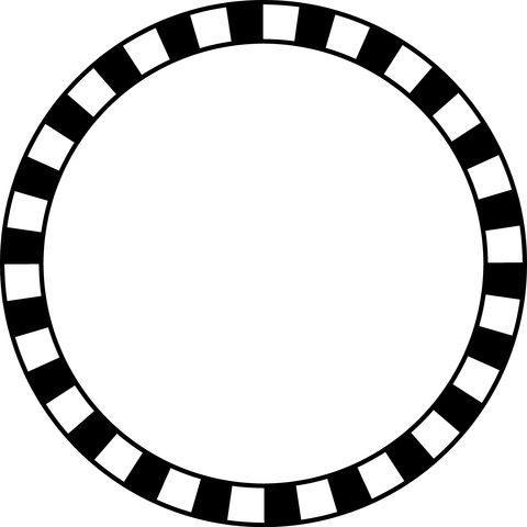 背景屋の円形装飾枠（市松模様）010