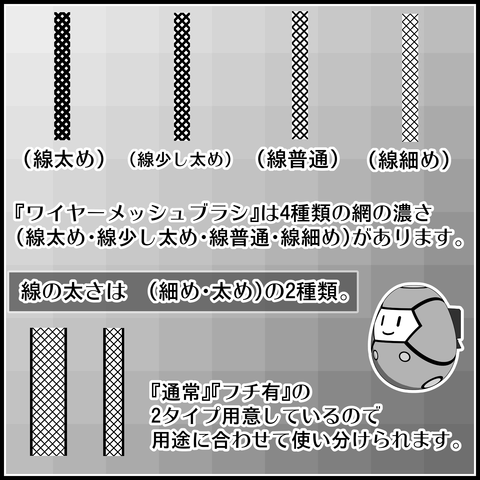 背景屋のワイヤーメッシュブラシの使い方02