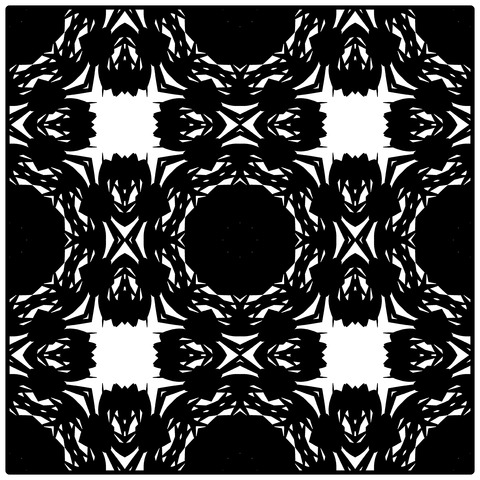 背景屋のタイルの模様（枠有り）012