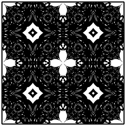 背景屋のタイルの模様（枠有り）006