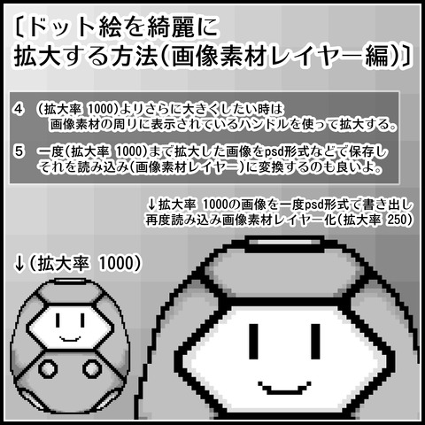 ドット絵を綺麗に拡大縮小する方法02