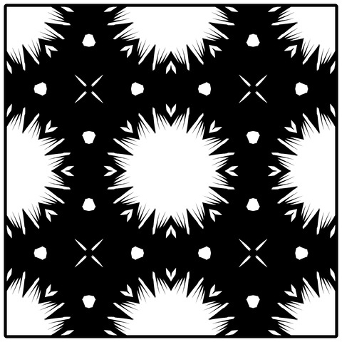 背景屋のタイルの模様（枠有り）008