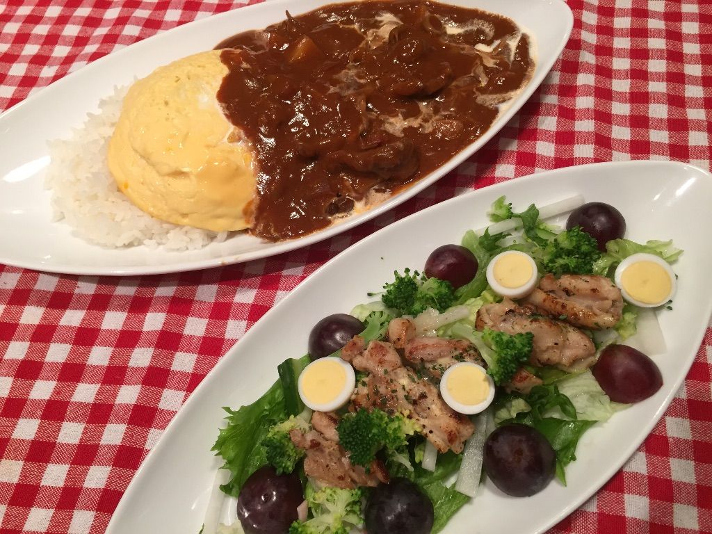 オムのっけハッシュドビーフ チキンサラダ 長男のお弁当 Trunk 旧 Hair Girl Chikage の ごはん ブログ オムのっけハッシュドビーフ チキンサラダ 長男のお弁当 Trunk 旧 Hair Girl Chikage の ごはん ブログ