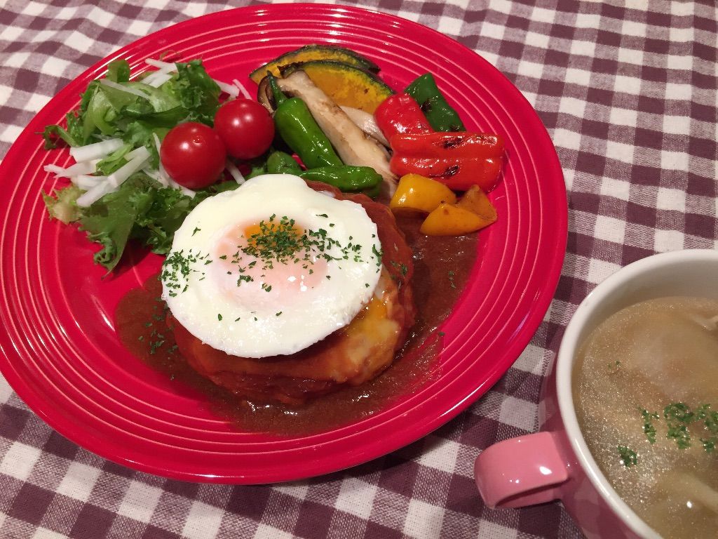 照り焼きチーズハンバーグプレート 長男のお弁当 Trunk 旧 Hair Girl Chikage の ごはん ブログ