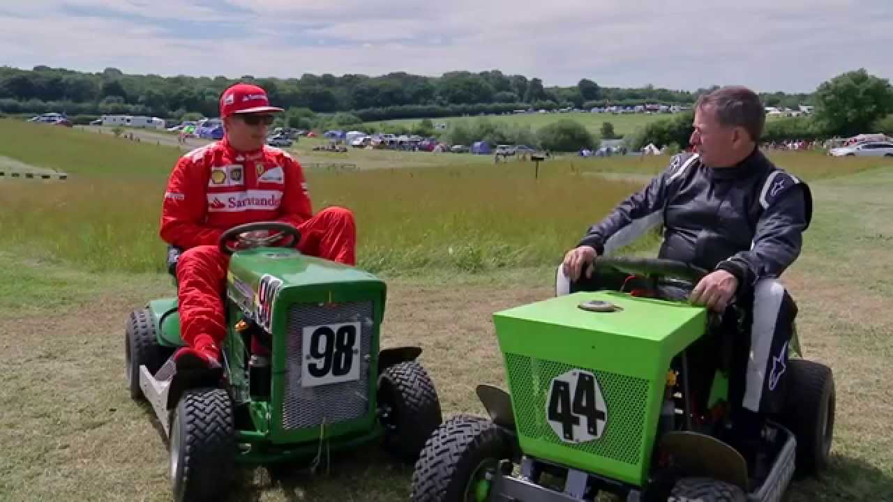 F1キミ ライコネン 芝刈り機レースで余裕の完勝 Everything About Nothing