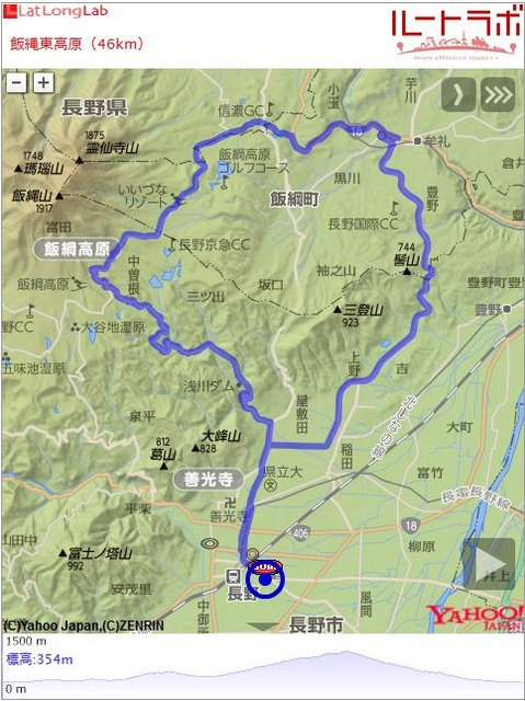 飯縄東高原（46km）