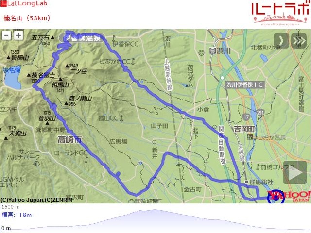 榛名山(53km)