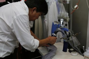 クリーニング 裏側 水洗い8