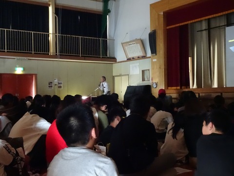 宇宙講演会の様子:山梨