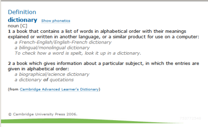 Cambridge Dictionary