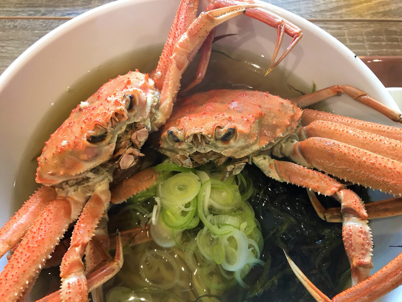 函館海鮮市場 かにかにラーメンは吸え はこある 函館のグルメ情報など