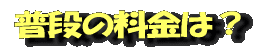 普段の料金は?