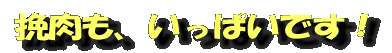 挽肉もいっぱいです!