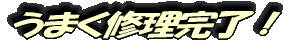 うまく修理完了!