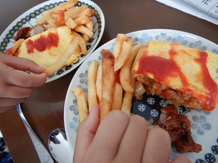 函館 ラッキーピエロ美原店 その3 ポテトオムライスレディースセット630円 函館無限1up 函館 ラッキーピエロ美原店 その3 ポテトオムライスレディースセット630円 函館無限1up