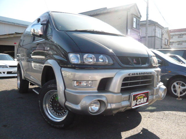 デリカスペースギア シャモニー 4wd リフトアップ ブラック 社外アルミ 100系チェイサー専門店 中古車販売 エムスタイル
