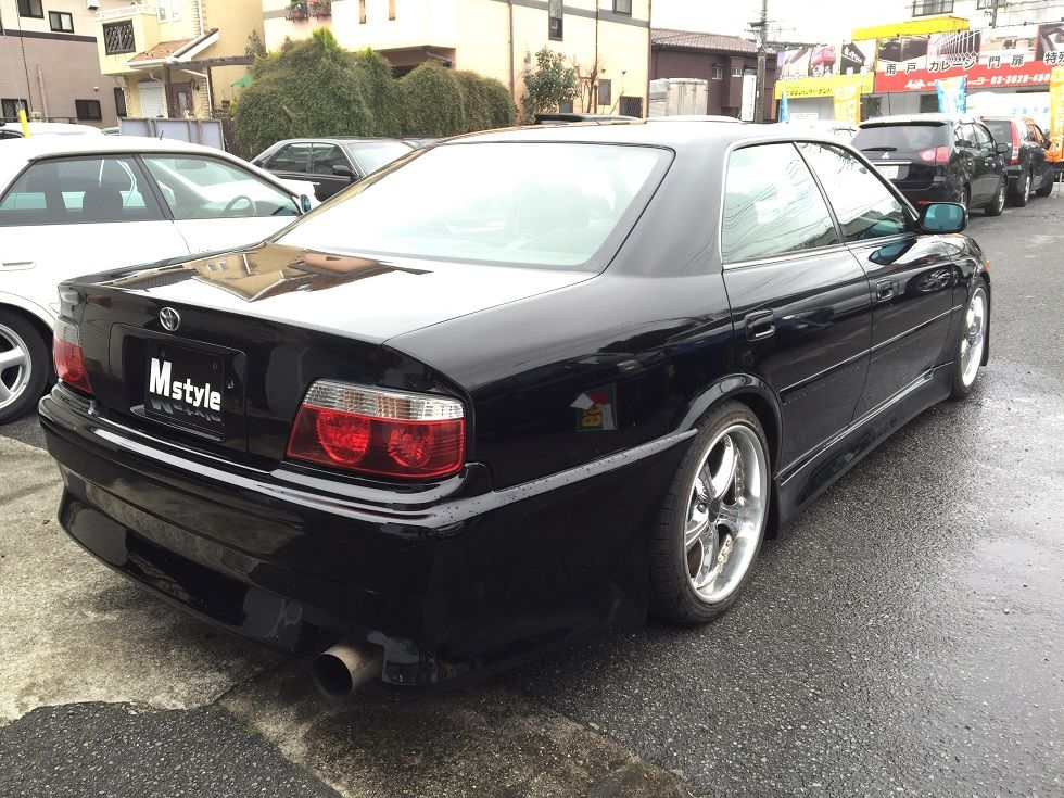 100系チェイサー ツアラーv 91 000ｋｍ オールペンブラック フルエアロ ローダウン 100系チェイサー専門店 中古車販売 エムスタイル