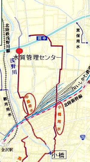 金沢市の用水訪ねまくり 浅野川中島・小橋用水（1） 白山神駈道