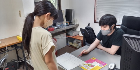 pm makoto check koharu's workbook