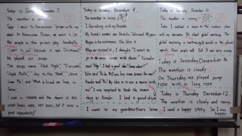 journal on the board