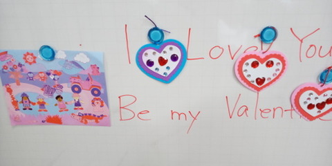 am decoration , sticker on the bord