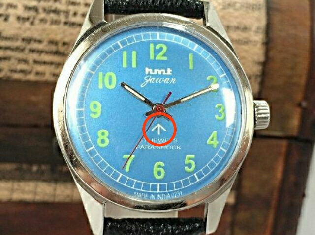 玄関先迄納品 レッド×ブルー 腕時計 ↑ブロードアロー ミリタリー HMT ...