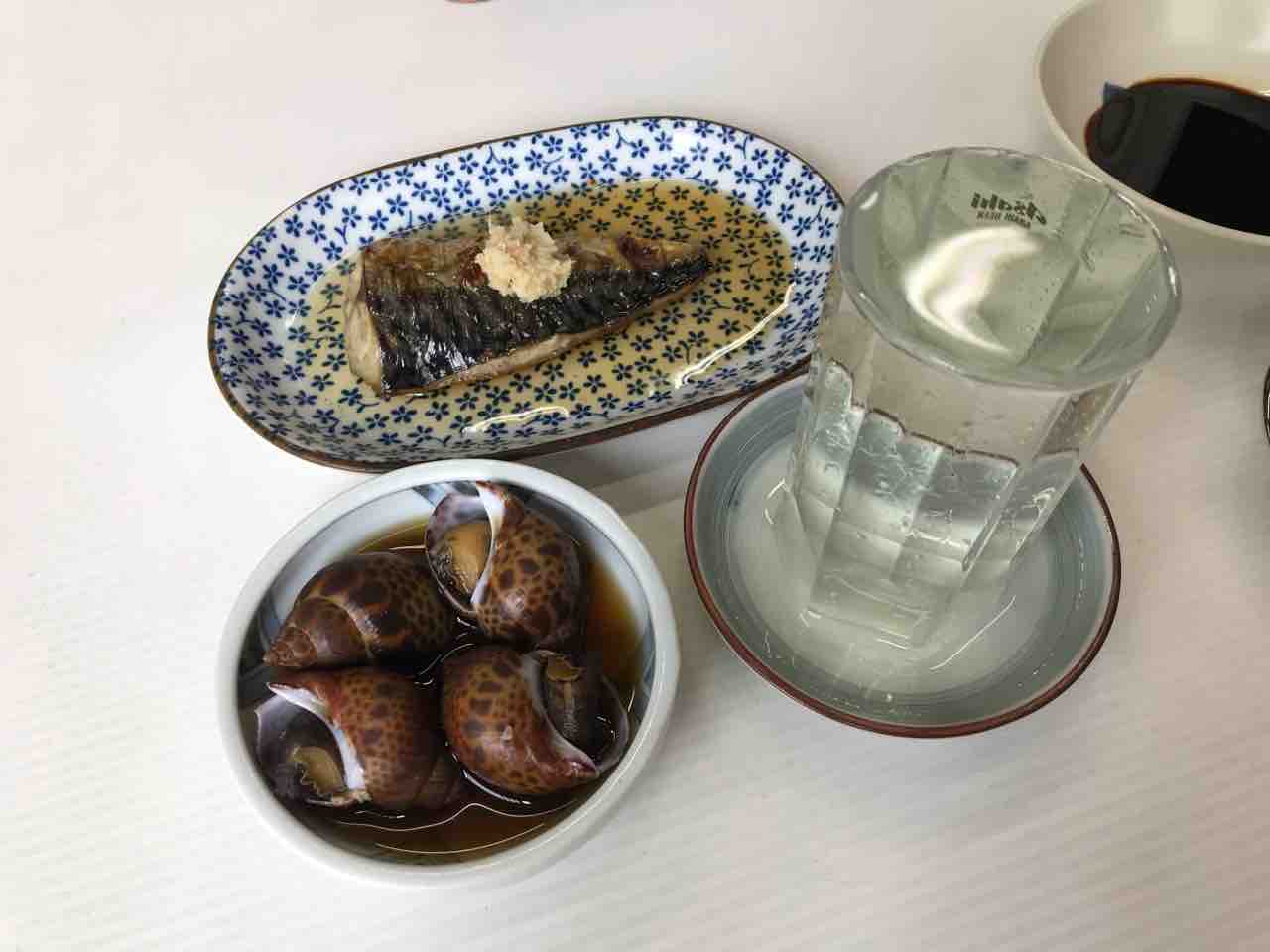 市場で鮪 鰹刺 鯖塩焼き バイ貝 漬物 魚源食堂 柳橋中央市場 愛知県名古屋市中村区名駅 Red List Restaurant 市場で鮪 鰹刺 鯖塩焼き バイ貝 漬物 魚源食堂 柳橋中央市場 愛知県名古屋市中村区名駅 Red List Restaurant