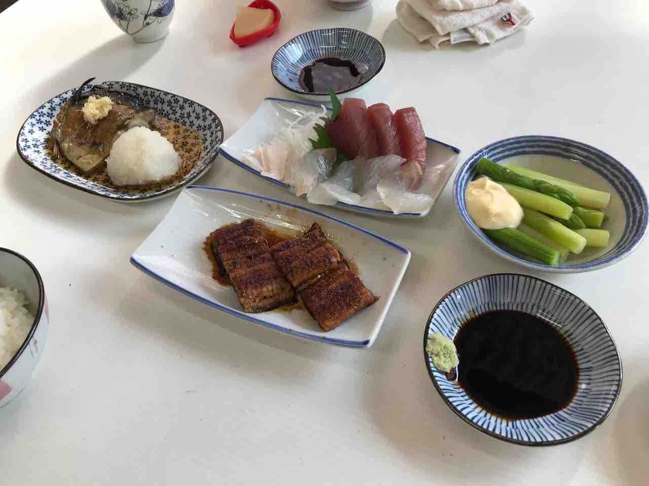 市場で鰹 鮃刺 鯖塩焼き 鰻蒲焼 アスパラ 魚源食堂 柳橋中央市場 愛知県名古屋市中村区名駅 Red List Restaurant 市場で鰹 鮃刺 鯖塩焼き 鰻蒲焼 アスパラ 魚源食堂 柳橋中央市場 愛知県名古屋市中村区名駅 Red List Restaurant