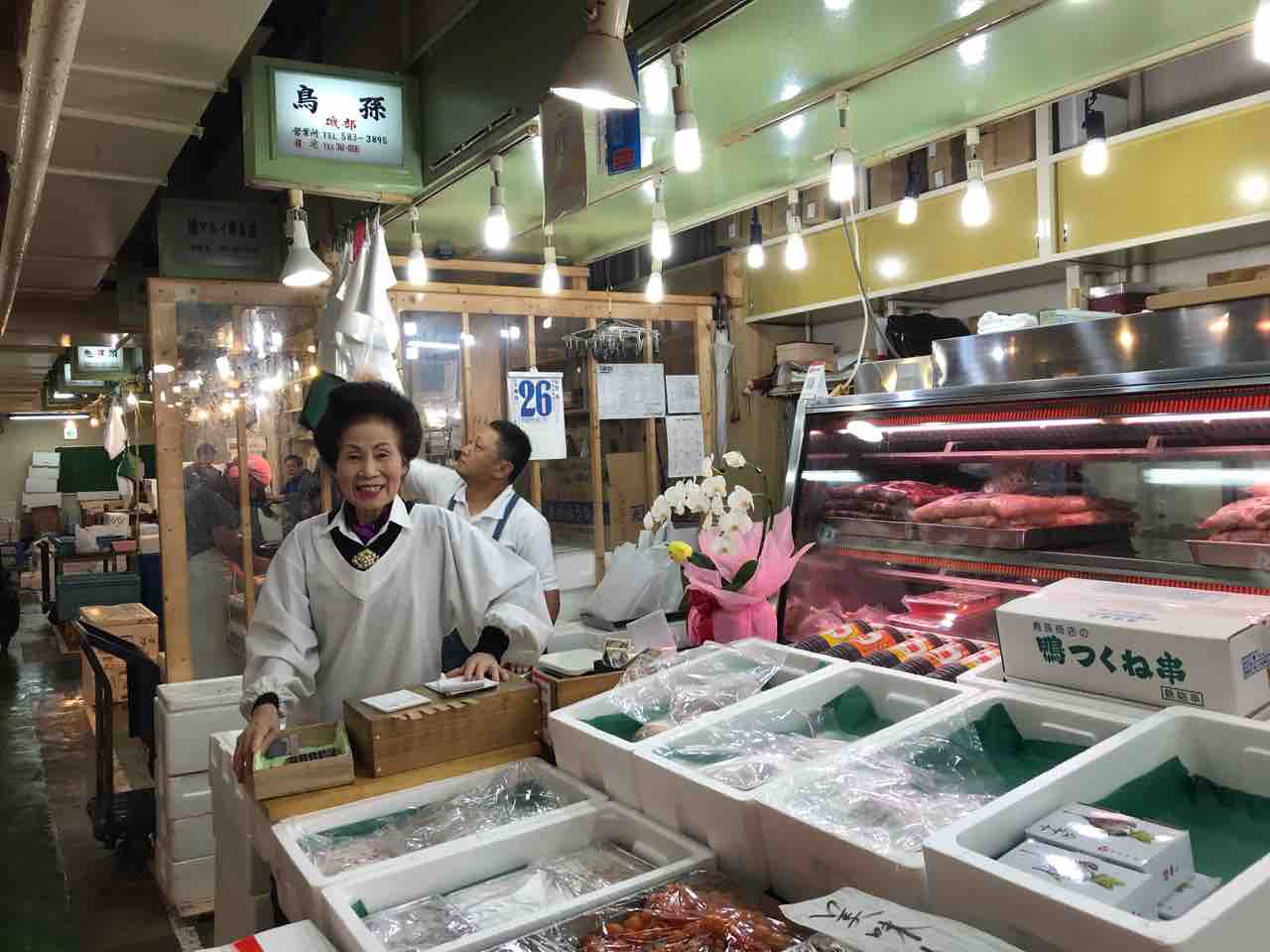 市場でたこぶつ 揚げ出し豆腐 カマス一夜干し ピーマン 魚源食堂 柳橋中央市場 愛知県名古屋市中村区名駅 Red List Restaurant