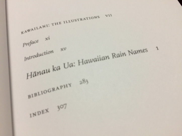HANAU KA UA ～HAWAIIAN RAIN NAMES ☆ He puke maika'i no
