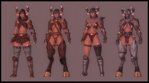 005 + Minotaur Girl Armor