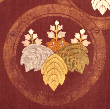 桐紋 - 丸に五三の桐と五七の桐 : 着物のよろず 針箱