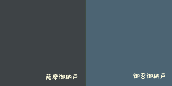 薩摩御納戸 着物のよろず 針箱