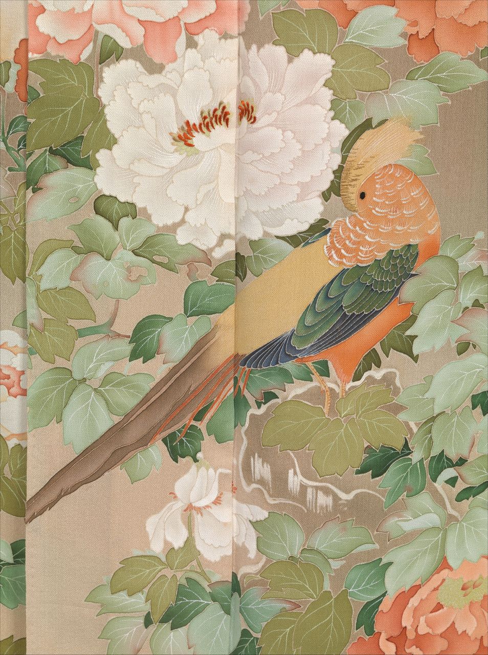 雉始雊にちなんで 雉文様の着物 : 着物のよろず 針箱 